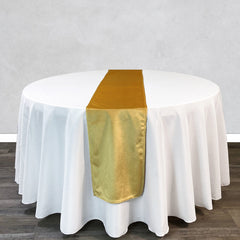 14 x 108 Inch Velvet Table Runner Gold