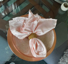 20 inch Satin Cloth Napkins Blush (Pack of 10)
