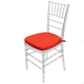 10 Pack Stretch Spandex Chiavari Pad Cover with Ties Red