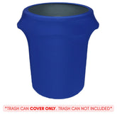 32 Gallon Spandex Trash Can/Waste Container Cover Royal Blue