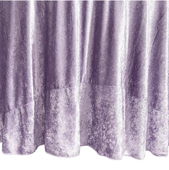 120 Inch Round Crushed Velvet Tablecloth Lavender