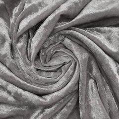 14 x 108 Inch Crushed Velvet Table Runner Dark Silver