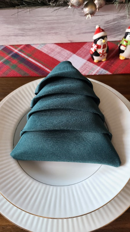 20 inch Polyester Cloth Napkins Hunter Green (Pack of 10)