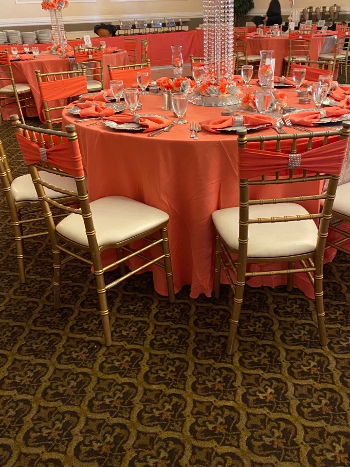 20 inch Polyester Cloth Napkins Coral (Pack of 10)