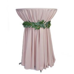 108 inch Polyester Round Tablecloth Blush