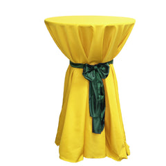 120 Inch Round Polyester Tablecloth Canary Yellow