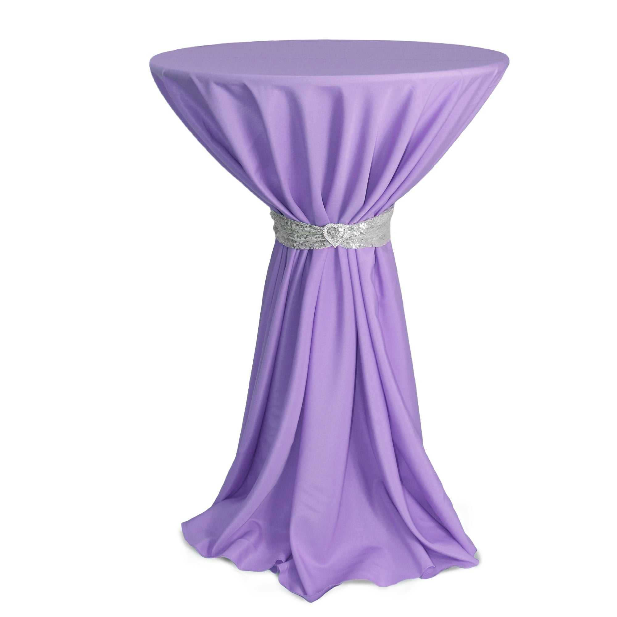 108 inch Polyester Round Tablecloth Lavender