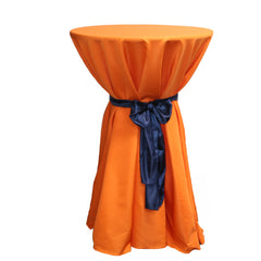 108 inch Polyester Round Tablecloth Orange