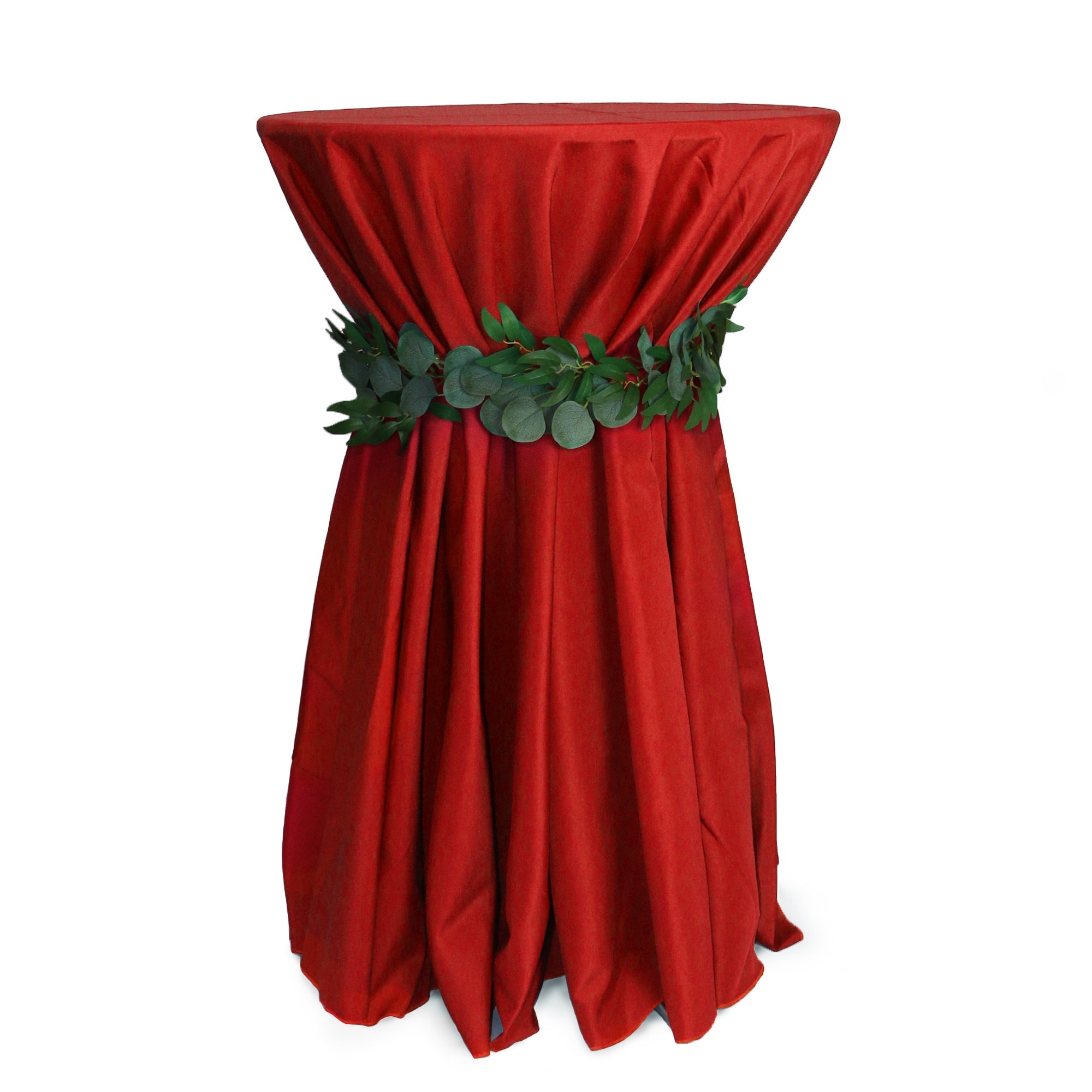 108 inch Polyester Round Tablecloth Red