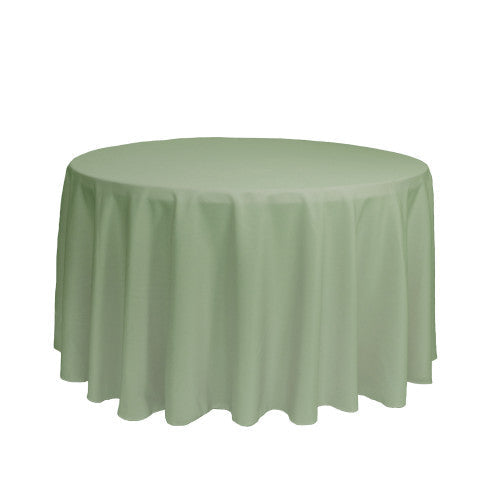 108 inch Polyester Round Tablecloth Sage
