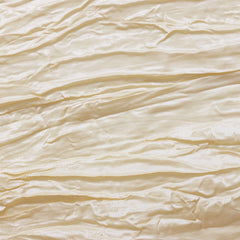 108 Inch Round Crinkle Taffeta Tablecloth Champagne