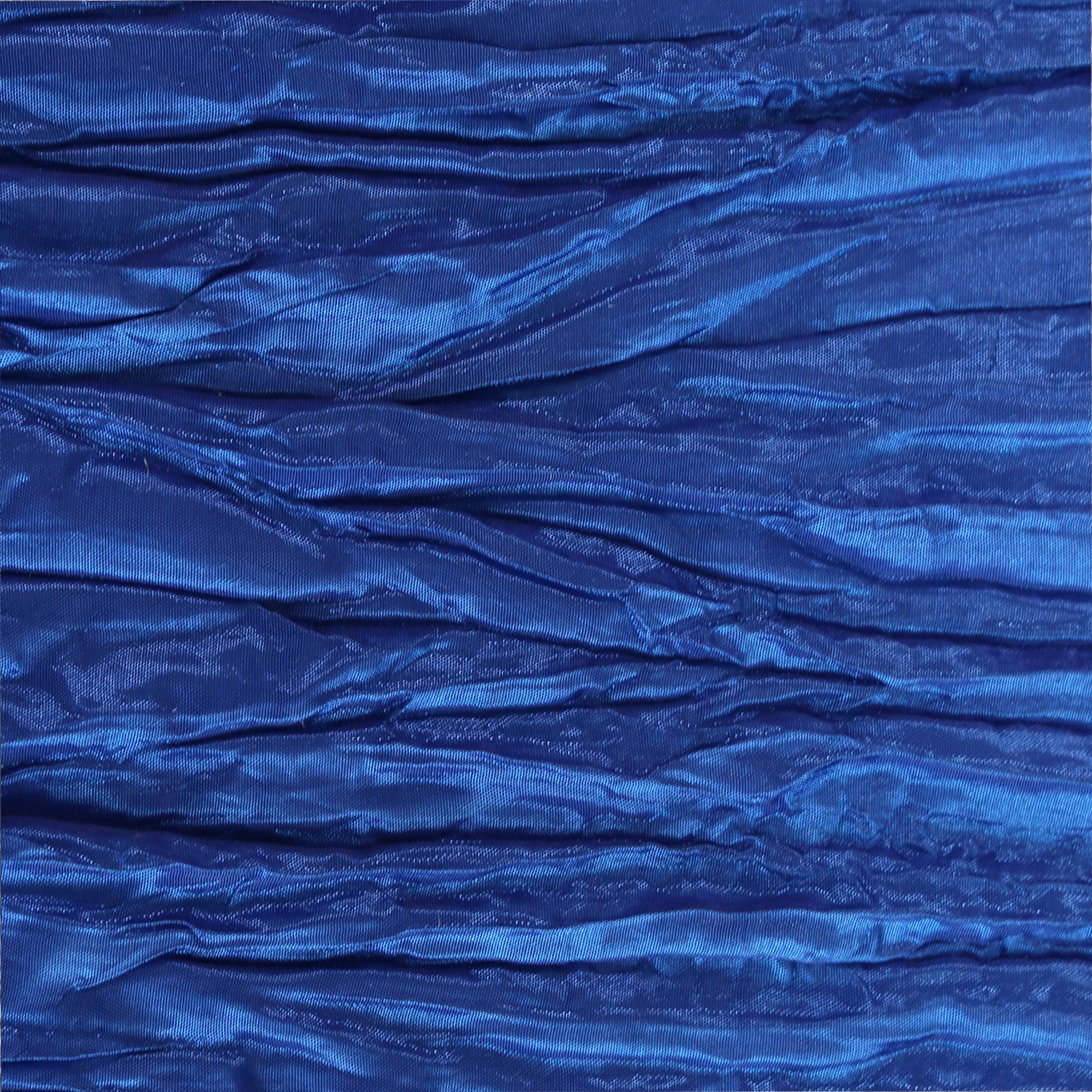 132 inch Crinkle Taffeta Round Tablecloth Royal Blue
