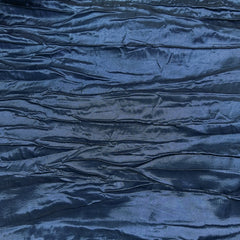 14 x 108 inch Crinkle Taffeta Table Runner Navy Blue