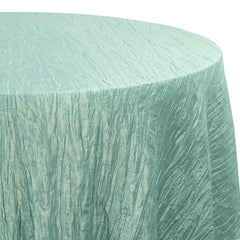 132 inch Crinkle Taffeta Round Tablecloth Tiffany
