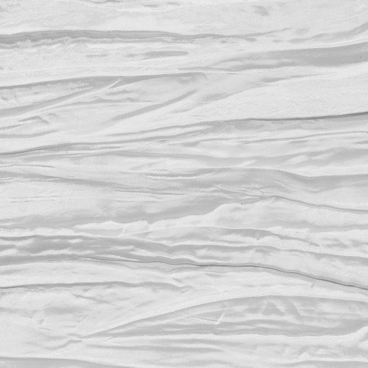 132 inch Crinkle Taffeta Round Tablecloth White