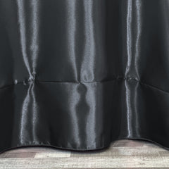 120 inch Satin Round Tablecloth Black