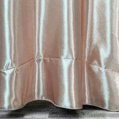 120 inch Round Satin Tablecloth Blush