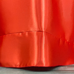 132 inch Satin Round Tablecloth Red
