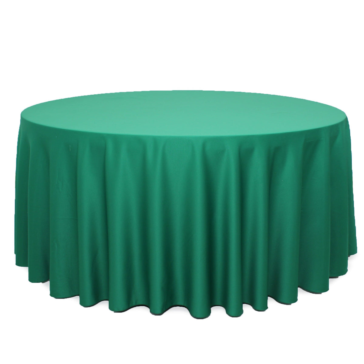132 Inch Round L'amour Tablecloth Emerald Green