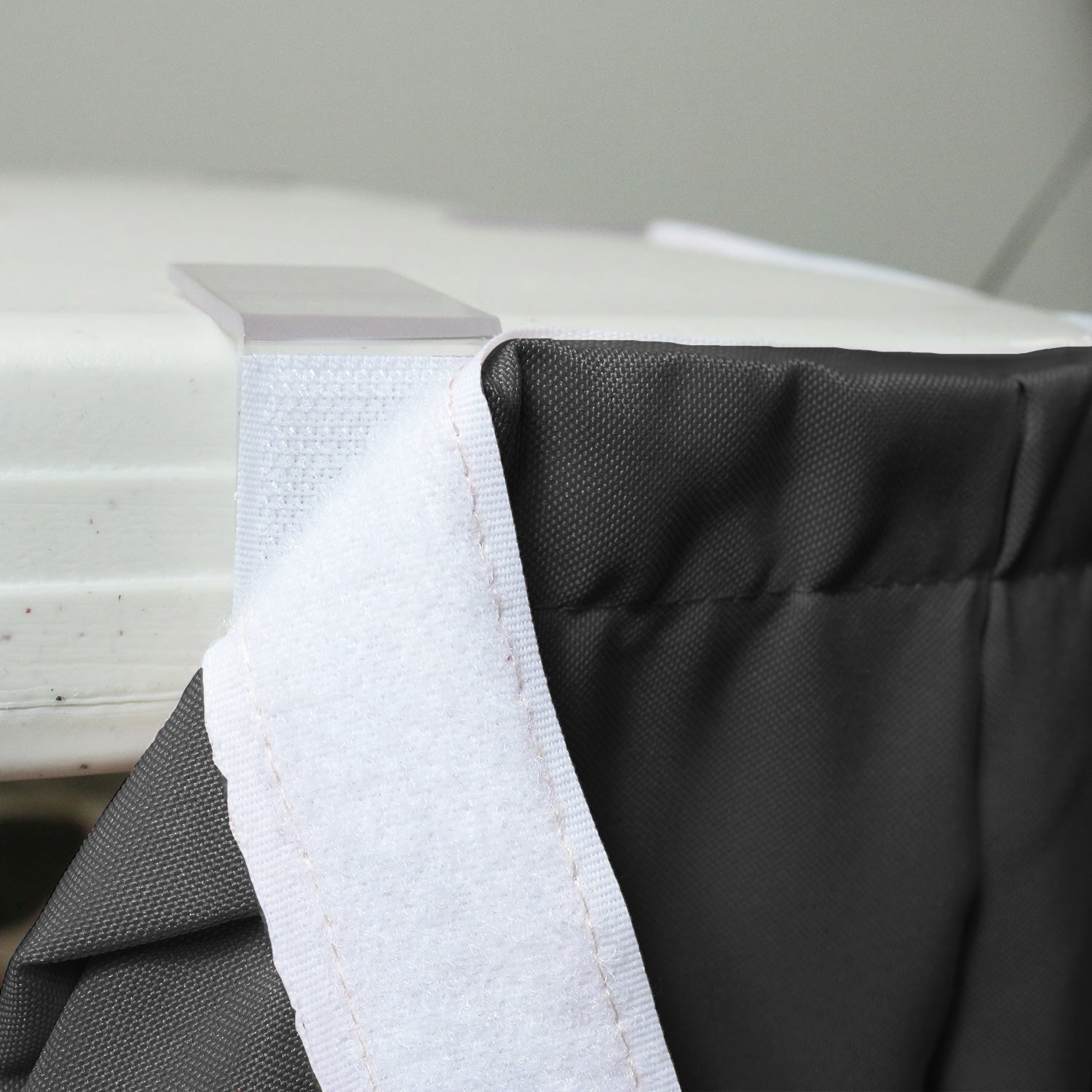 17 ft x 29 inch Polyester Pleated Table Skirt Black