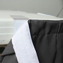 17 ft x 29 inch Polyester Pleated Table Skirt Black