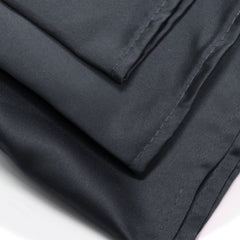 20 inch L'amour Satin Napkins Black (Pack of 10)
