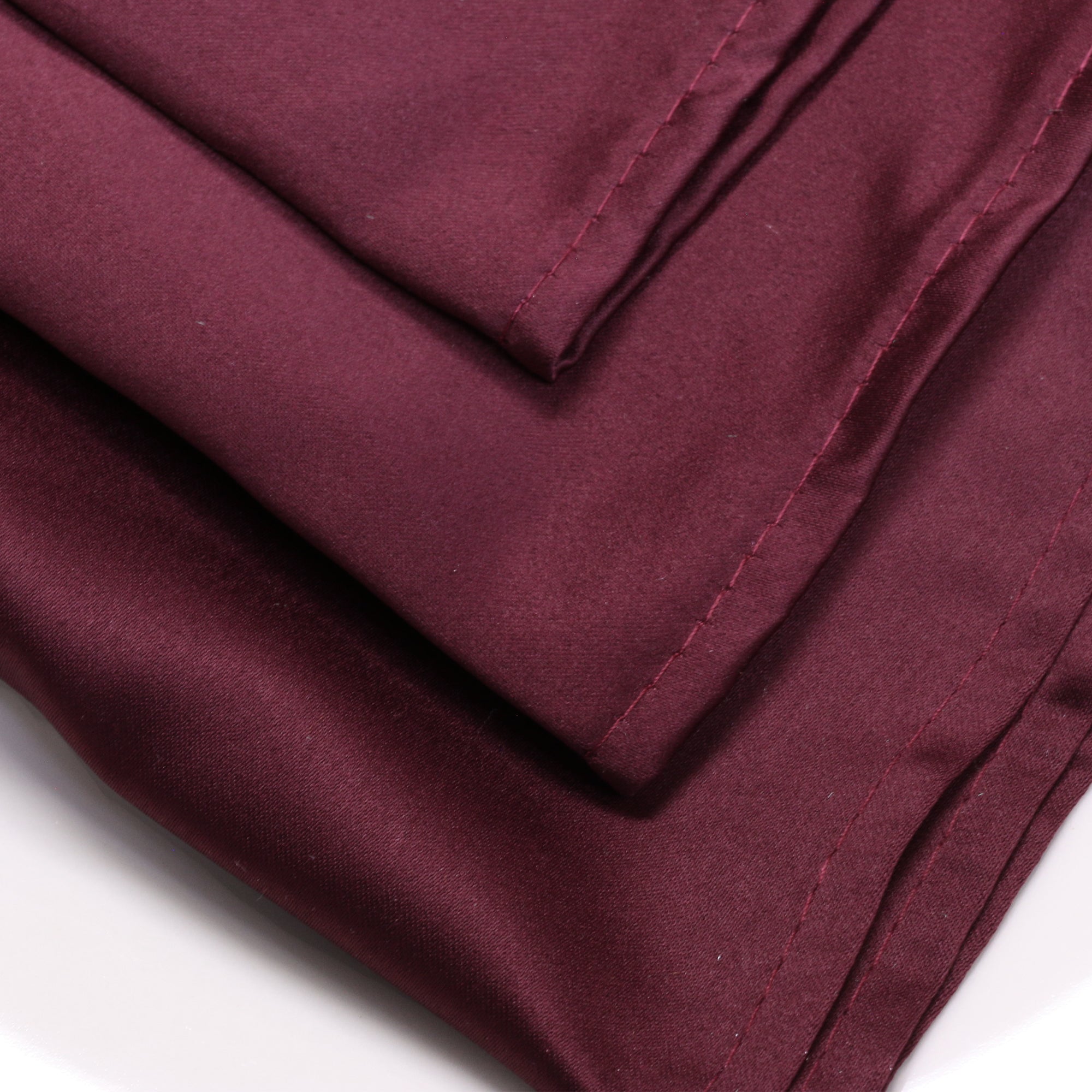 10 Pack 20 Inch L'amour Satin Napkins Burgundy