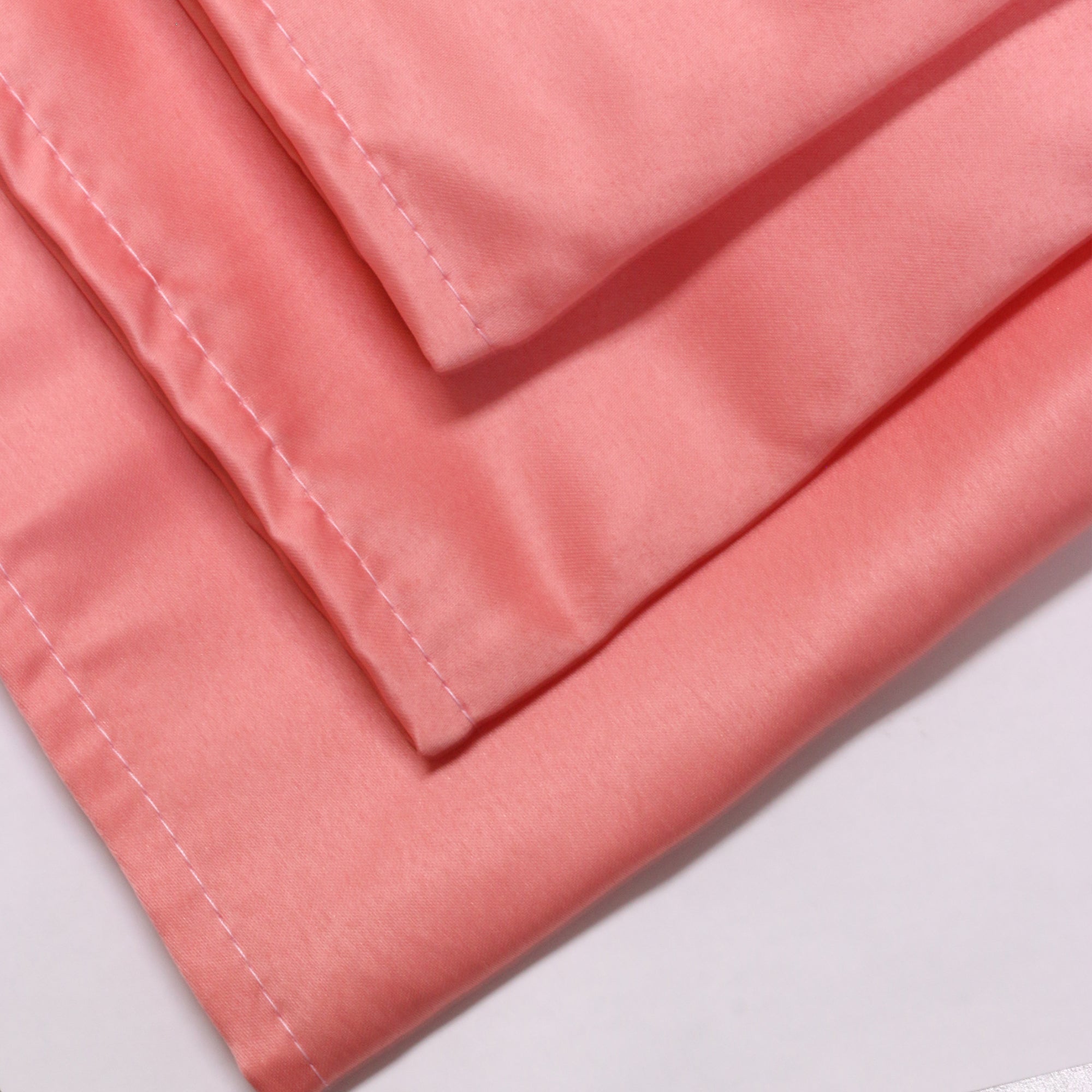 20 inch L'amour Satin Napkins Coral (Pack of 10)