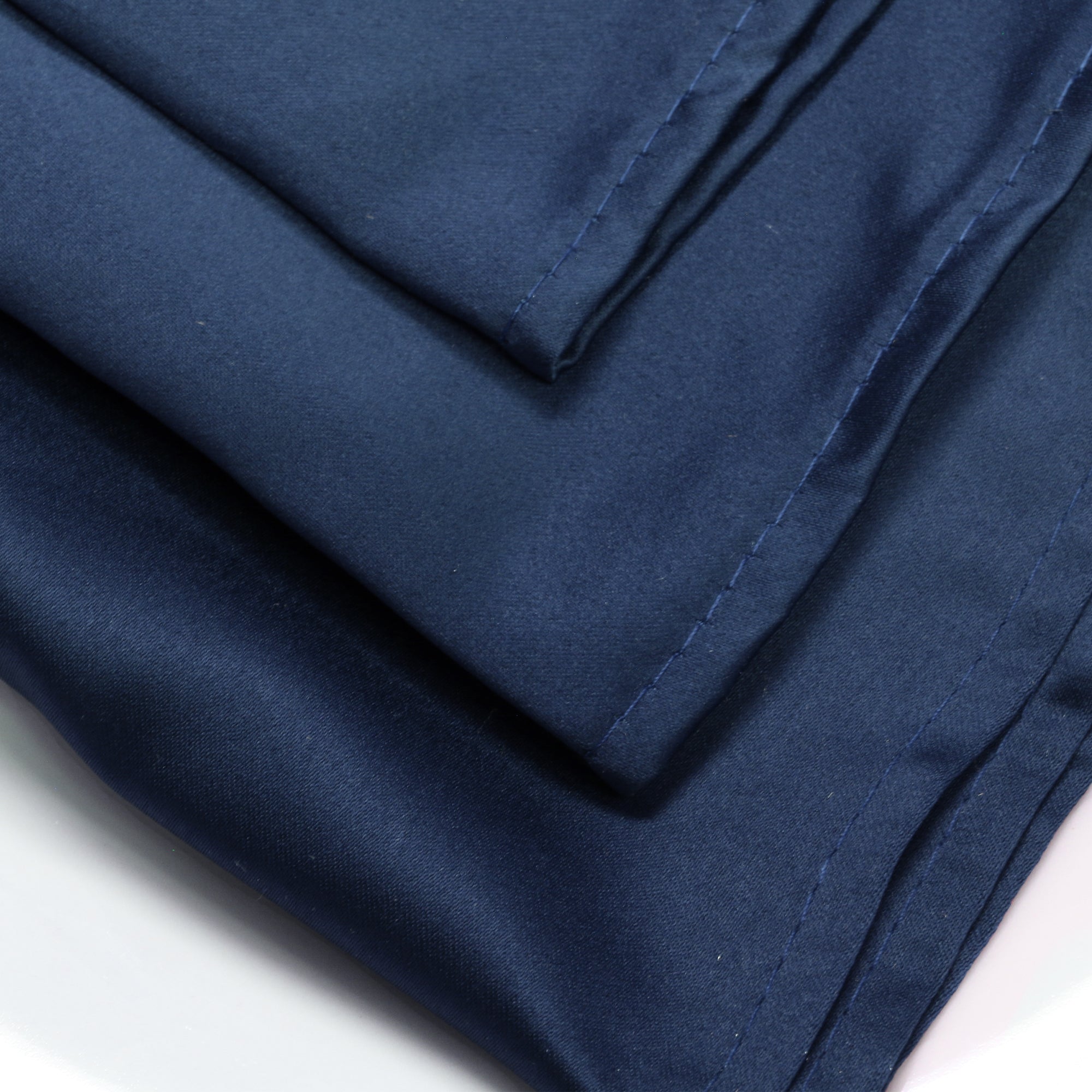 20 inch L'amour Satin Napkins Navy Blue (Pack of 10)