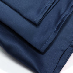 20 inch L'amour Satin Napkins Navy Blue (Pack of 10)
