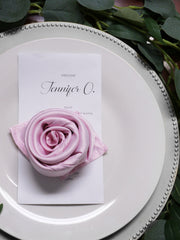 20 inch L'amour Satin Napkins Pink (Pack of 10)