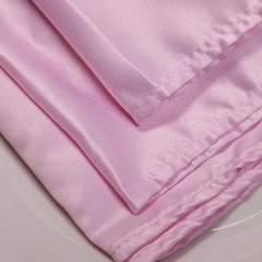 20 inch L'amour Satin Napkins Pink (Pack of 10)