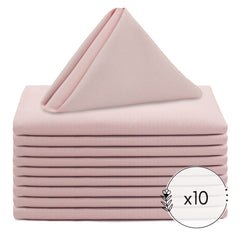 20 inch Polyester Cloth Napkins Blush (Pack of 10)