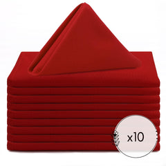 20 inch Polyester Cloth Napkins Dark Red (Pack of 10)