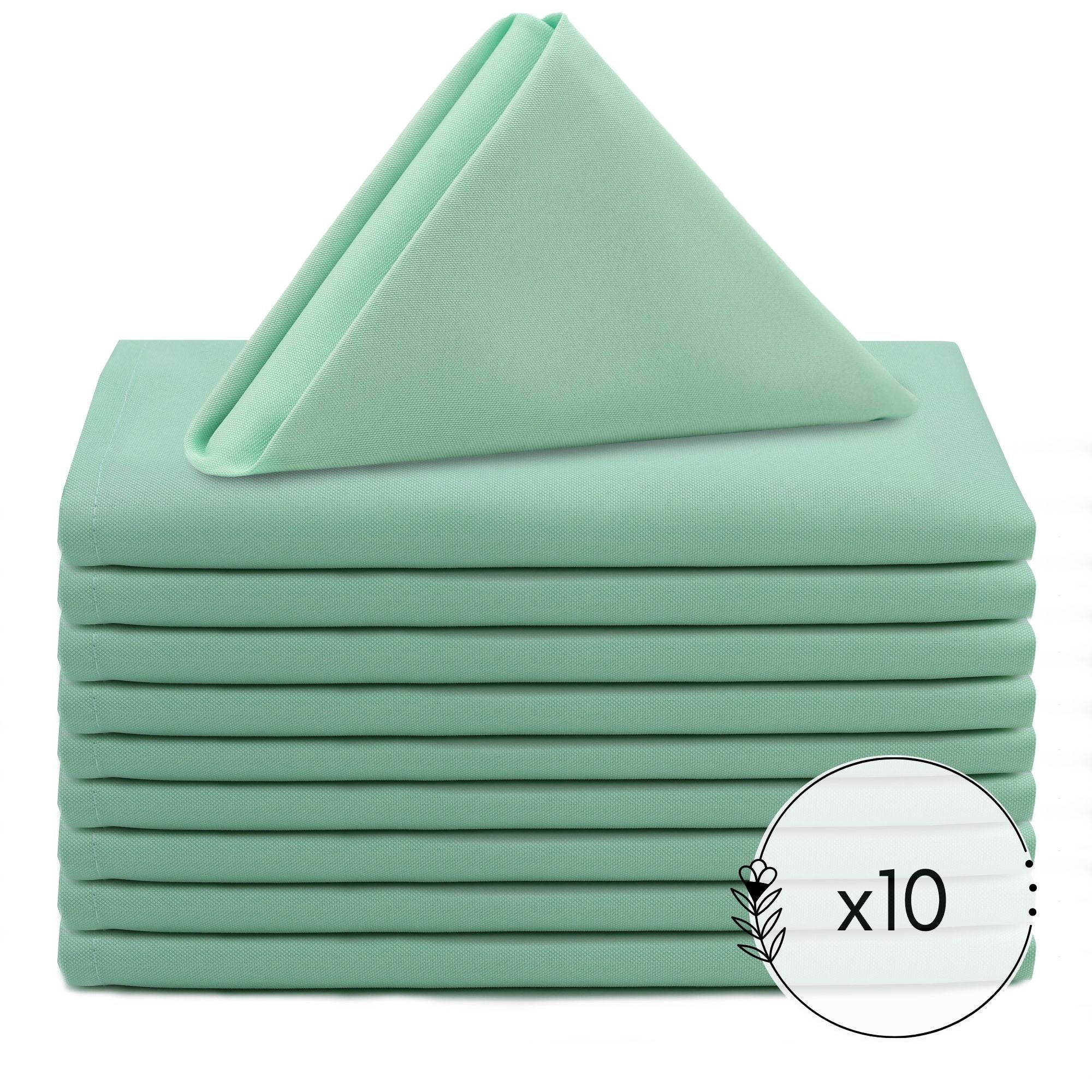 20 Inch Polyester Cloth Napkins Mint (Pack of 10)
