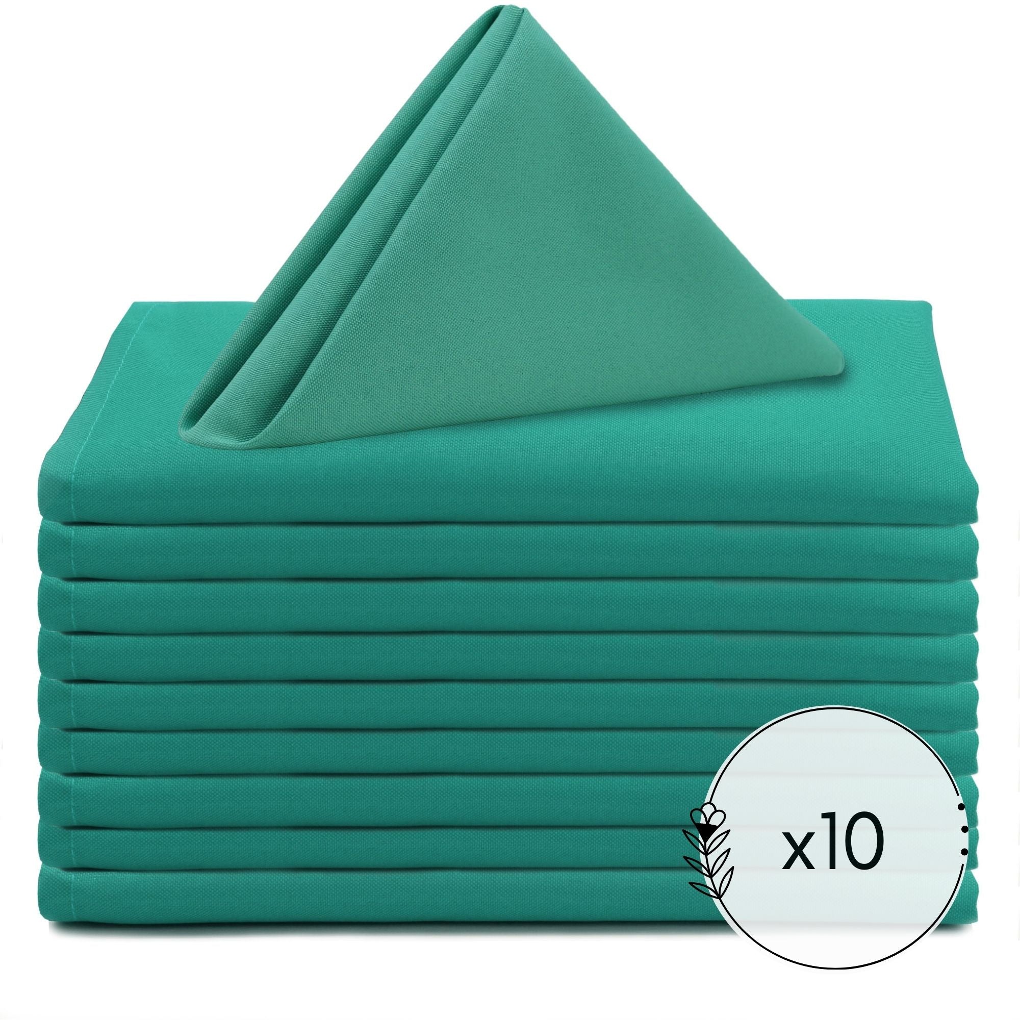 20 inch Polyester Cloth Napkins Teal (Pack of 10)