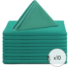20 inch Polyester Cloth Napkins Teal (Pack of 10)