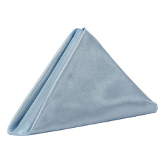 20 Inch Satin Cloth Napkins Dusty Blue (Pack of 10)