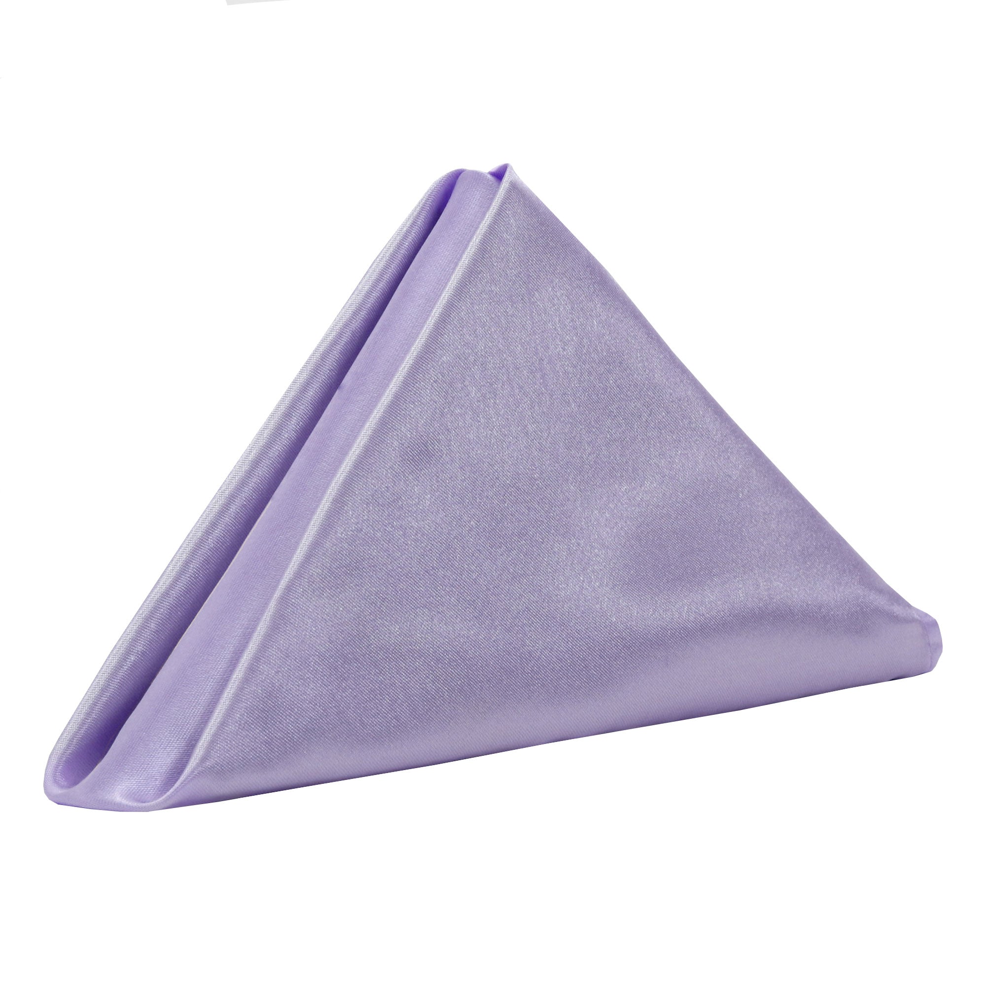 20 inch Satin Cloth Napkins Lavender (Pack of 10)
