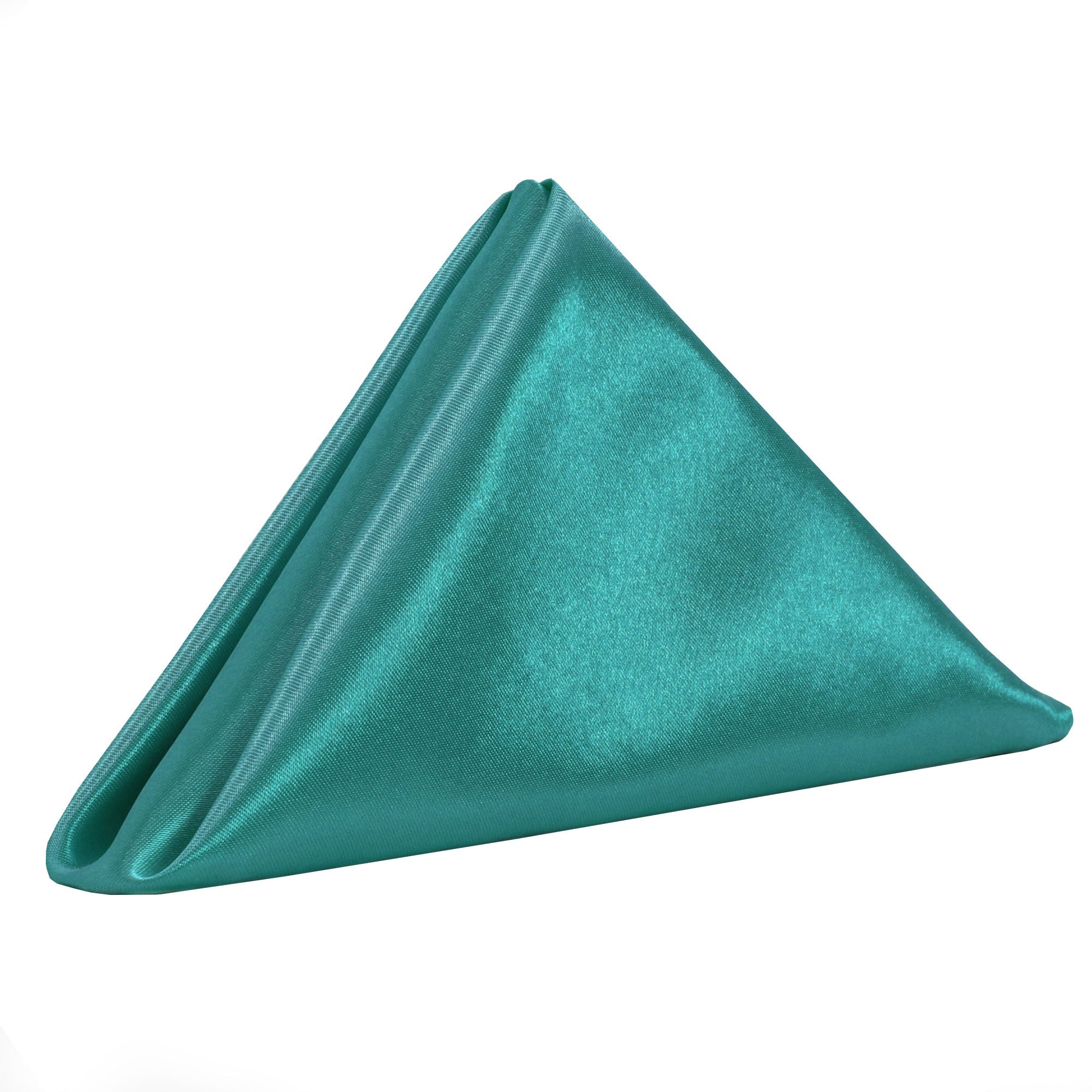 20 inch Satin Cloth Napkins Teal (Pack of 10)
