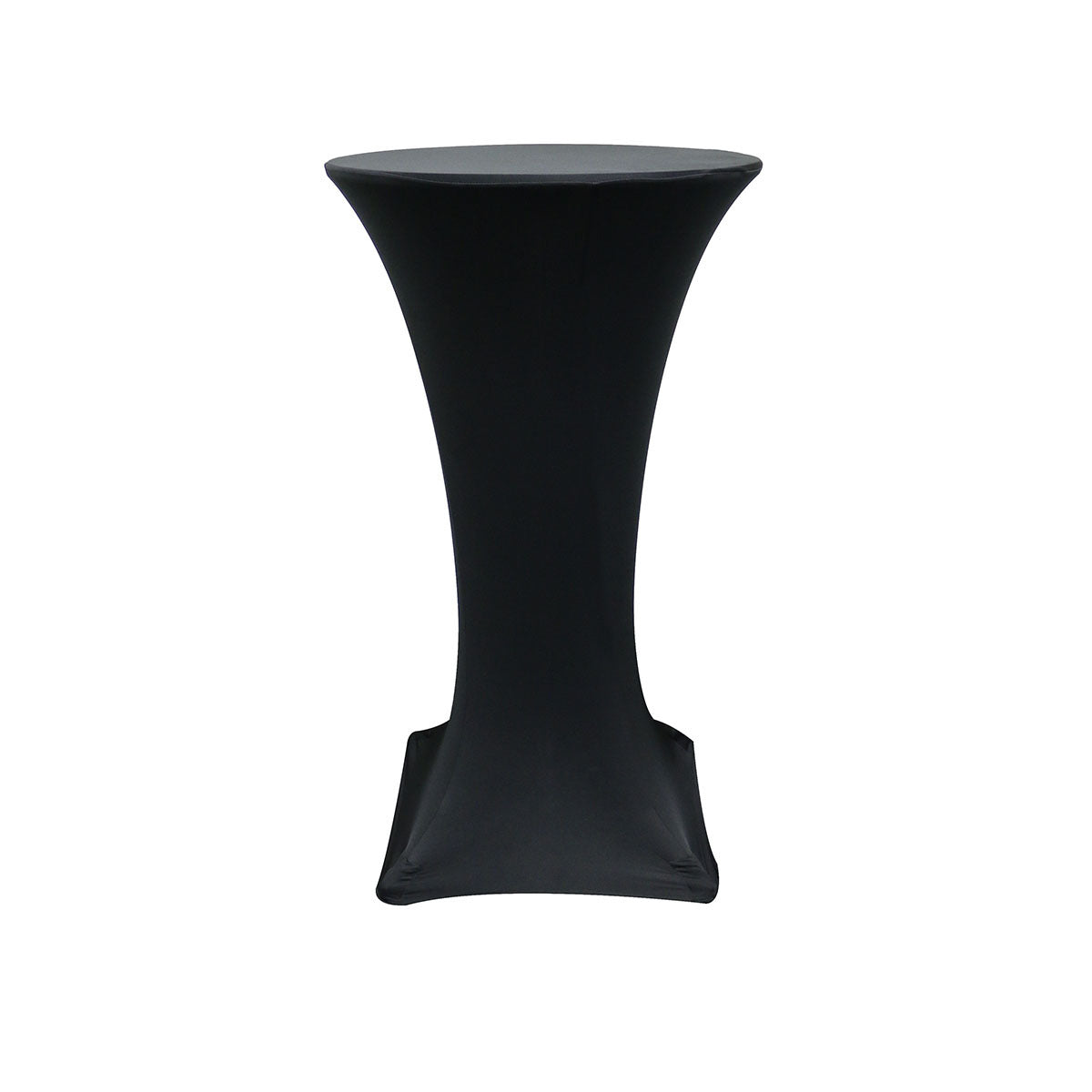 24 inch Highboy Cocktail Spandex Table Cover Black