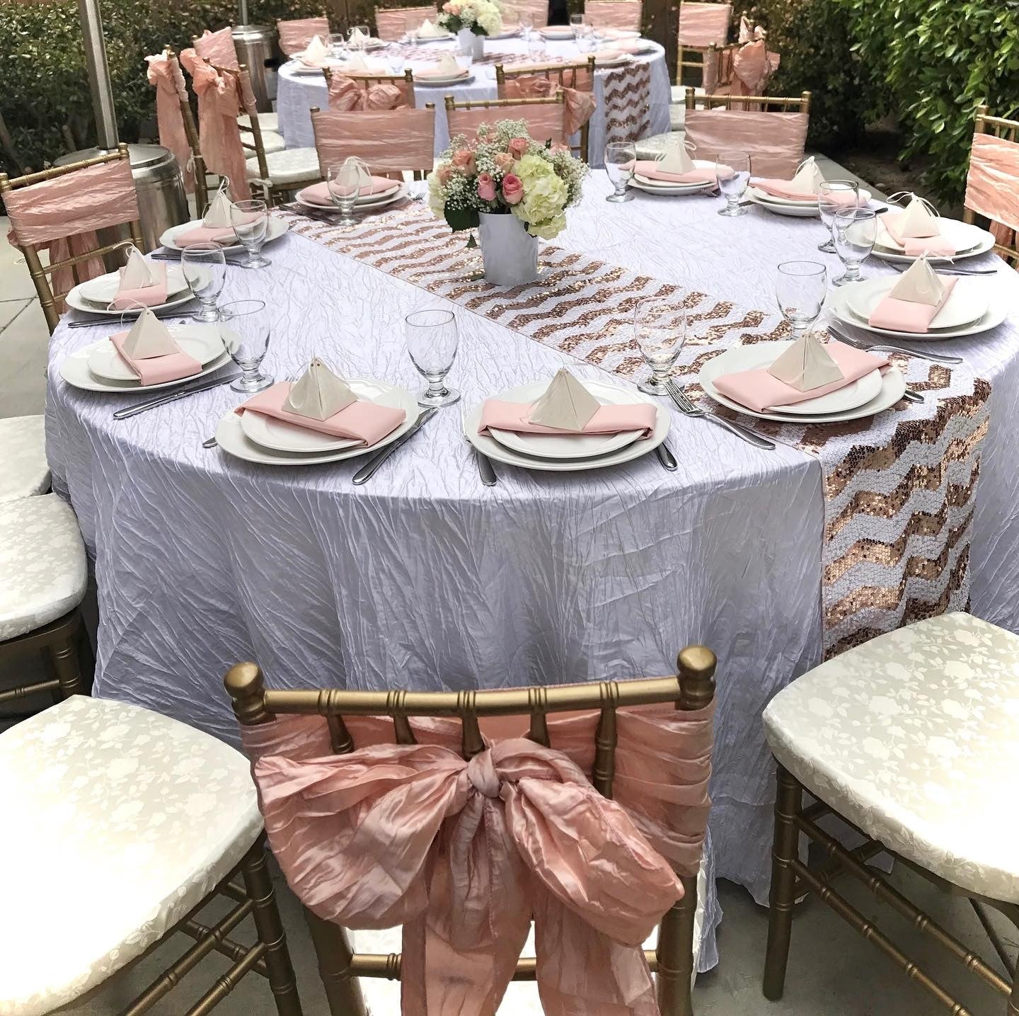 20 inch Polyester Cloth Napkins Blush (Pack of 10)