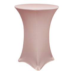 30 inch Highboy Cocktail Round Spandex Table Cover Blush