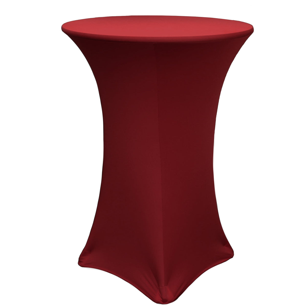 36 inch Highboy Cocktail Spandex Table Cover Burgundy