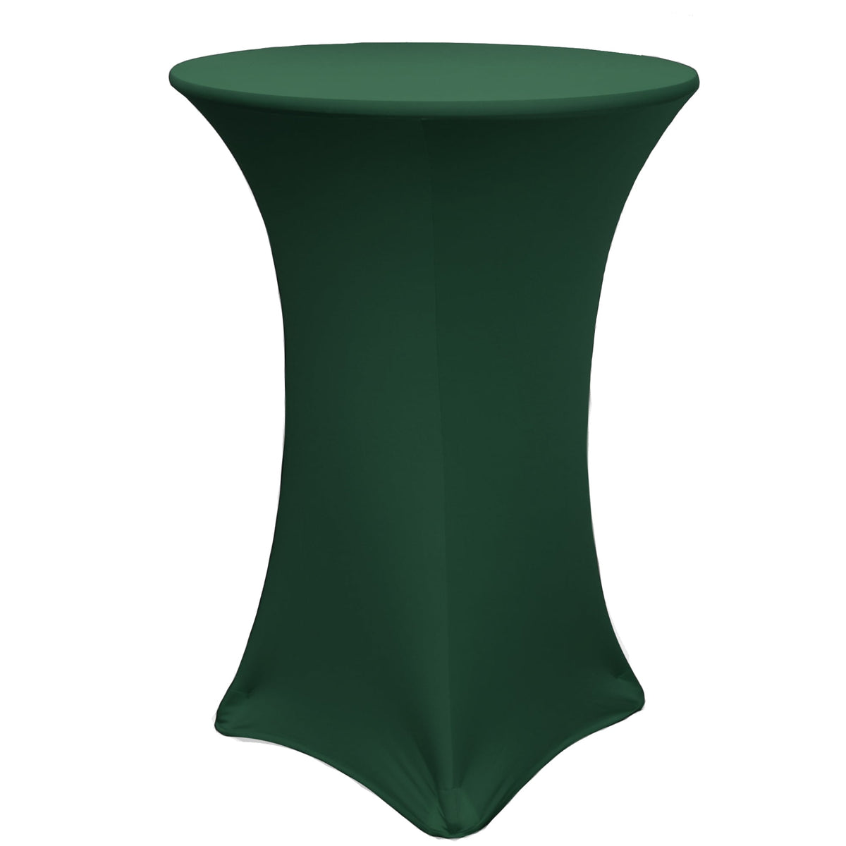 30 inch Highboy Cocktail Spandex Table Cover Hunter Green