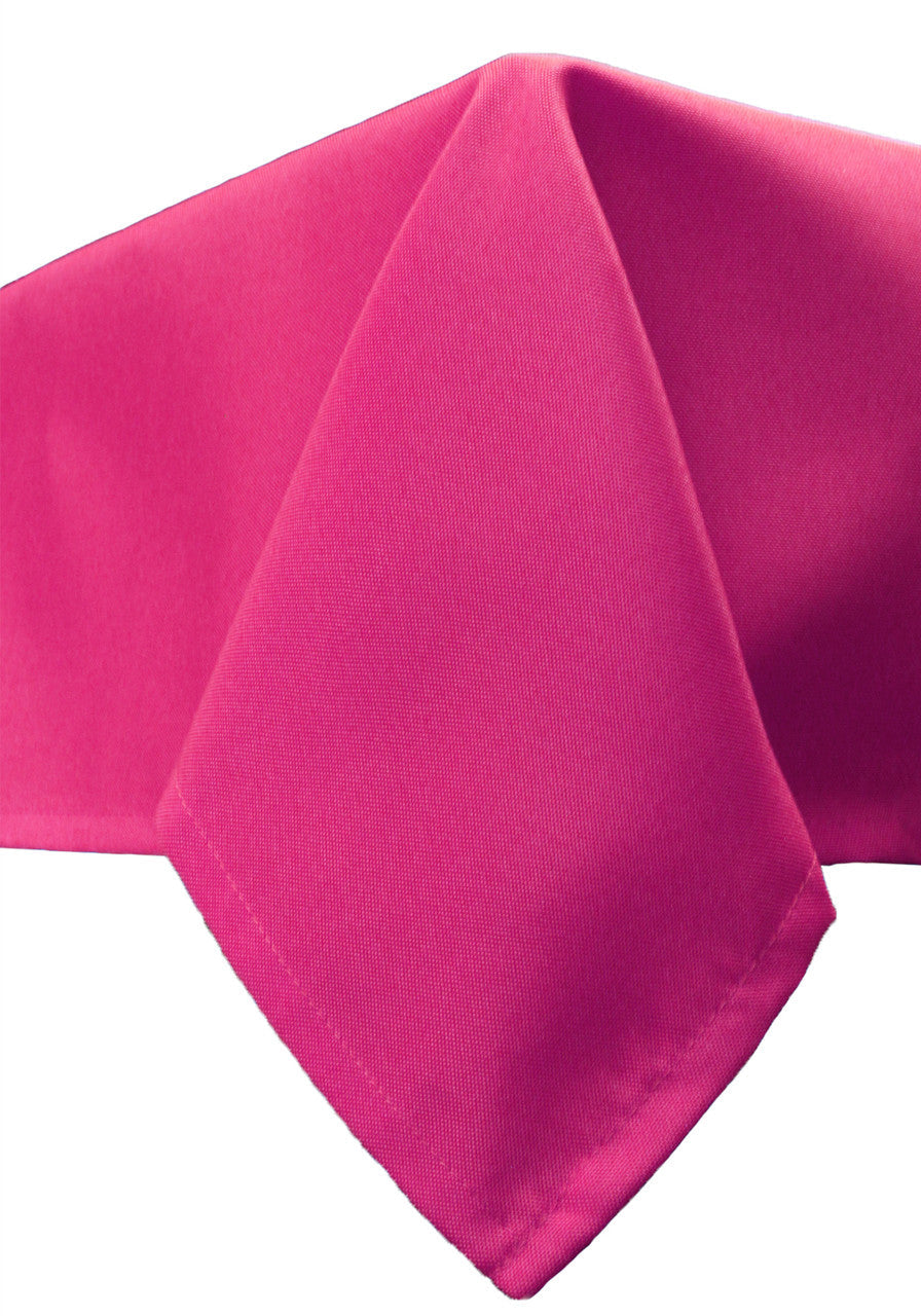 60 x 102 Inch Rectangular Polyester Tablecloth Fuchsia