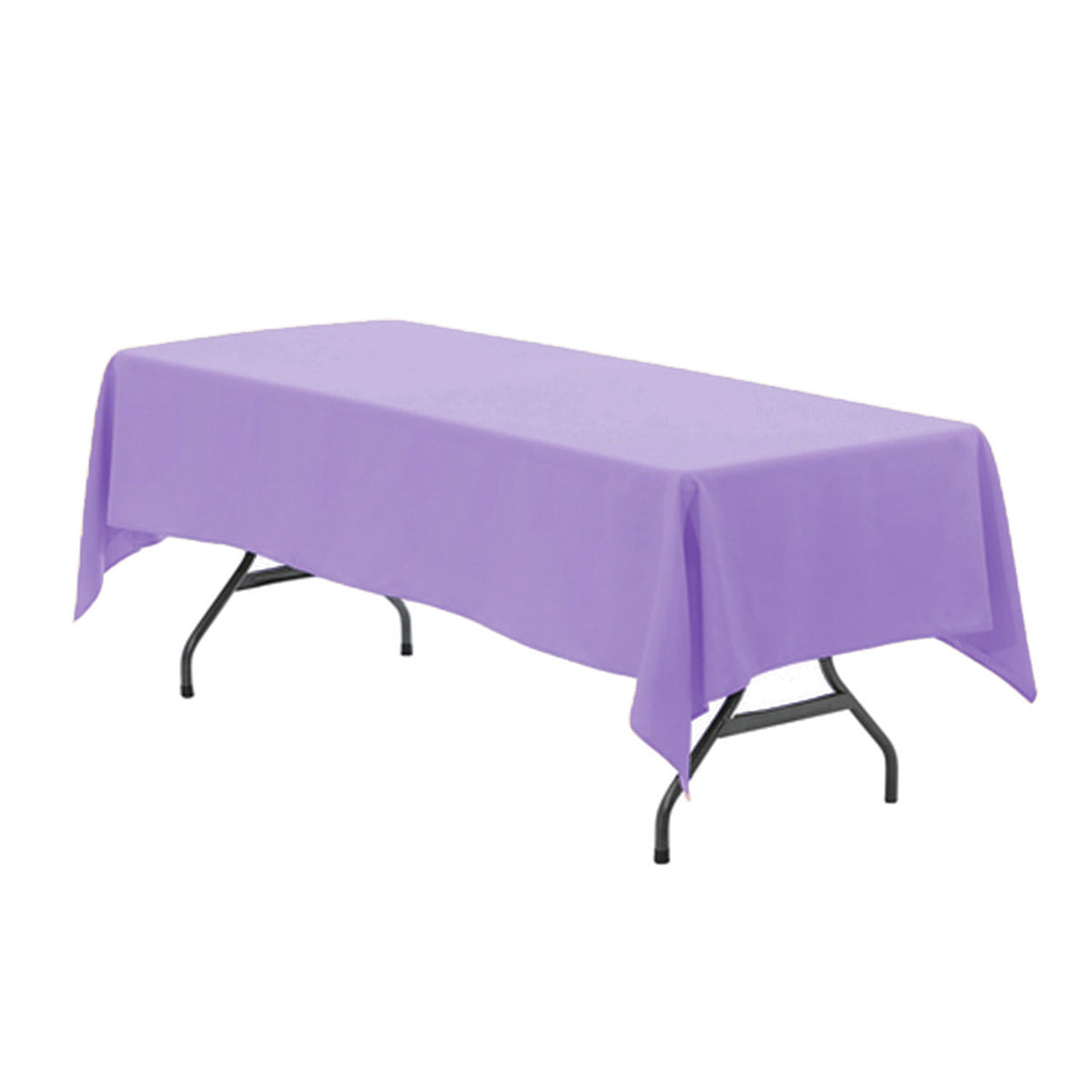 60 x 102 inch Polyester Rectangular Tablecloth Lavender