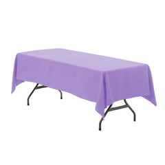 60 x 102 inch Polyester Rectangular Tablecloth Lavender