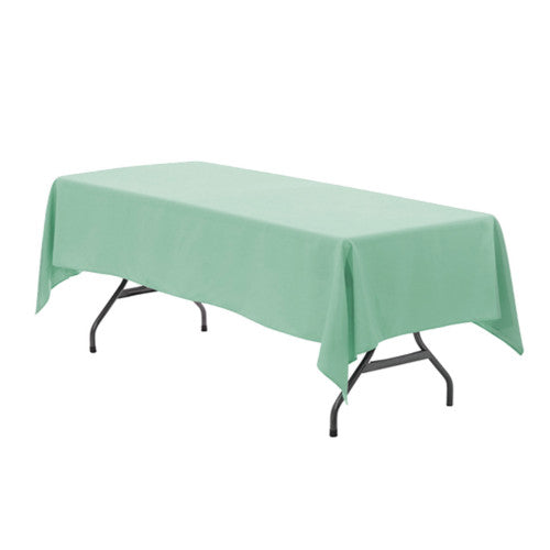 60 x 102 Inch Rectangular Polyester Tablecloth Mint