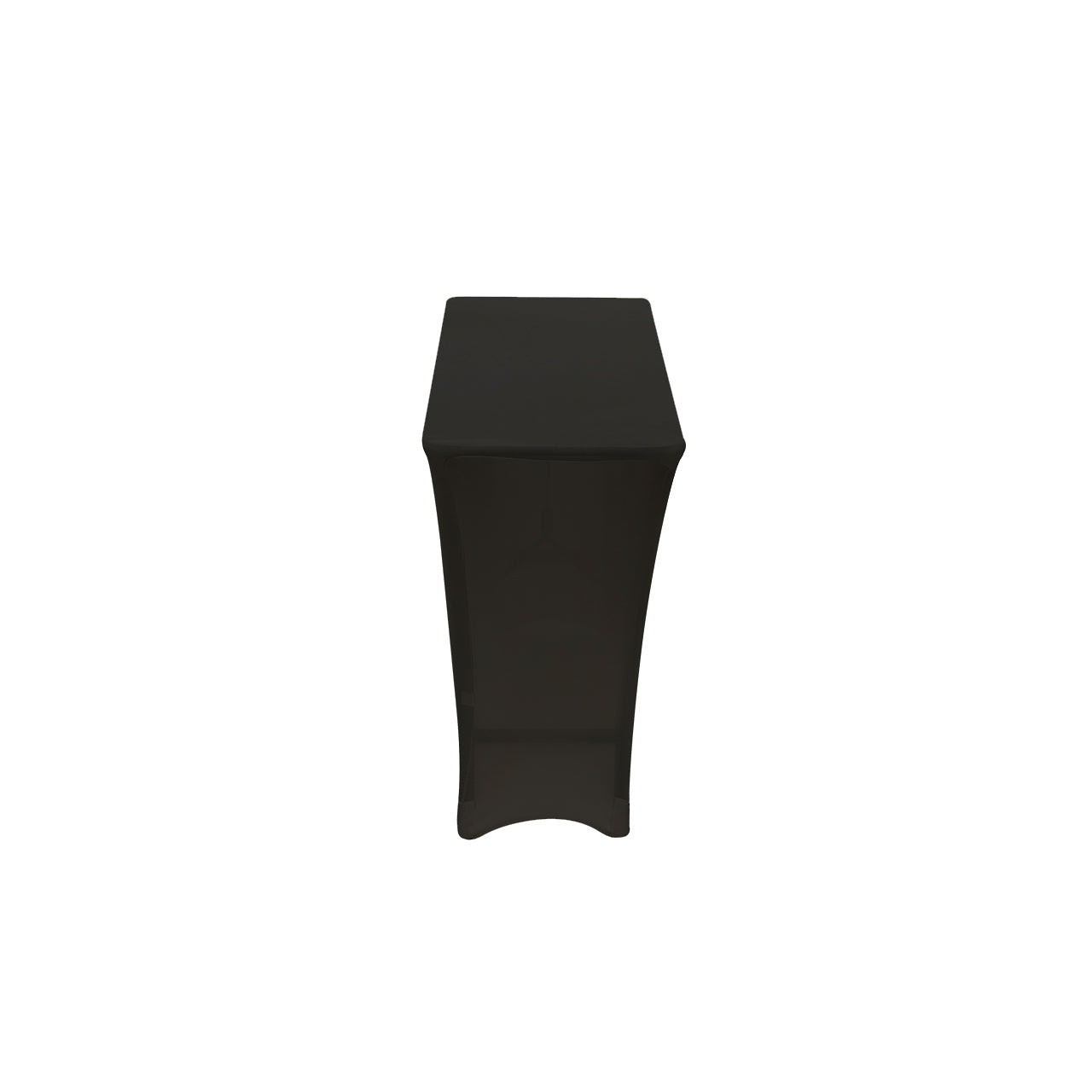 6 Ft  x 18 Inches Open Back Classroom Spandex Table Cover Black